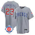 MATTH C.Cubs #23 Ryne Sandberg Player Gray 150th Anniversary Home Game Stitched Jerseys