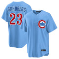 MATTH C.Cubs #23 Ryne Sandberg Player Light Blue Home Game Stitched Jerseys