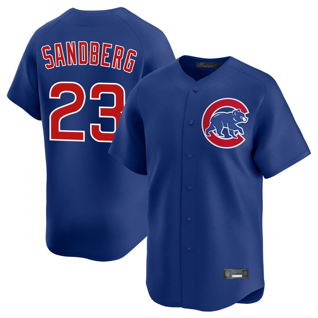 MATTH C.Cubs #23 Ryne Sandberg Player Royal Limited Home Stitched Jerseys