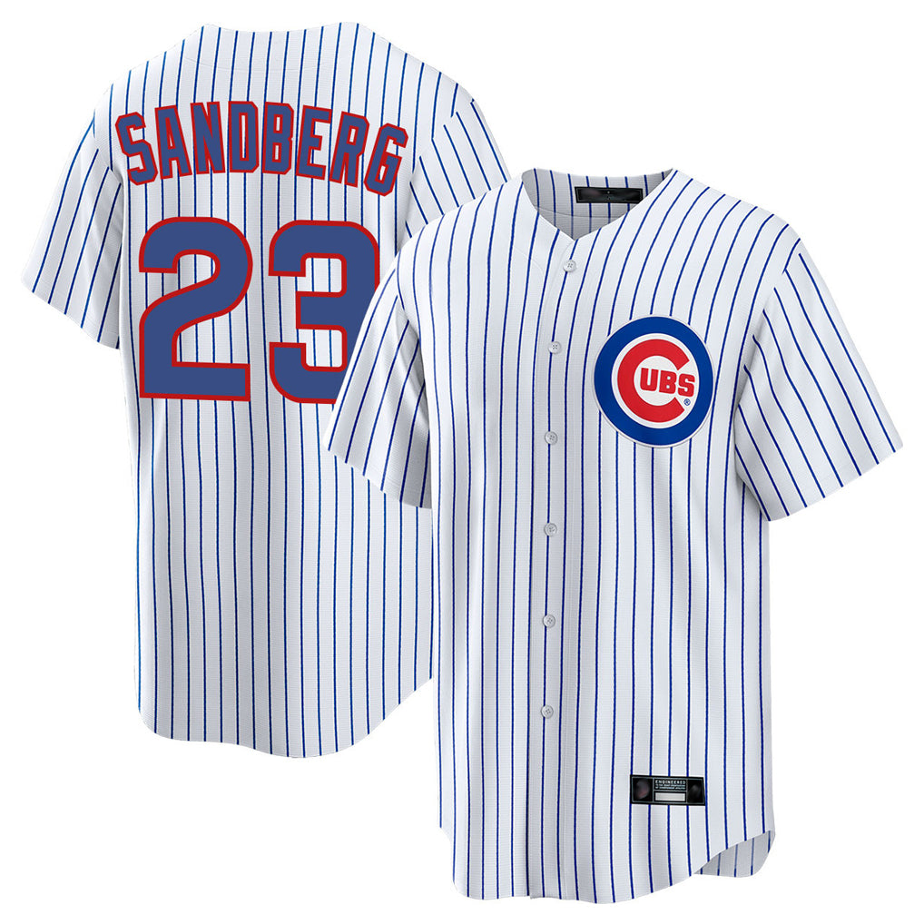 MATTH C.Cubs #23 Ryne Sandberg Player White Game Home Stitched Jerseys