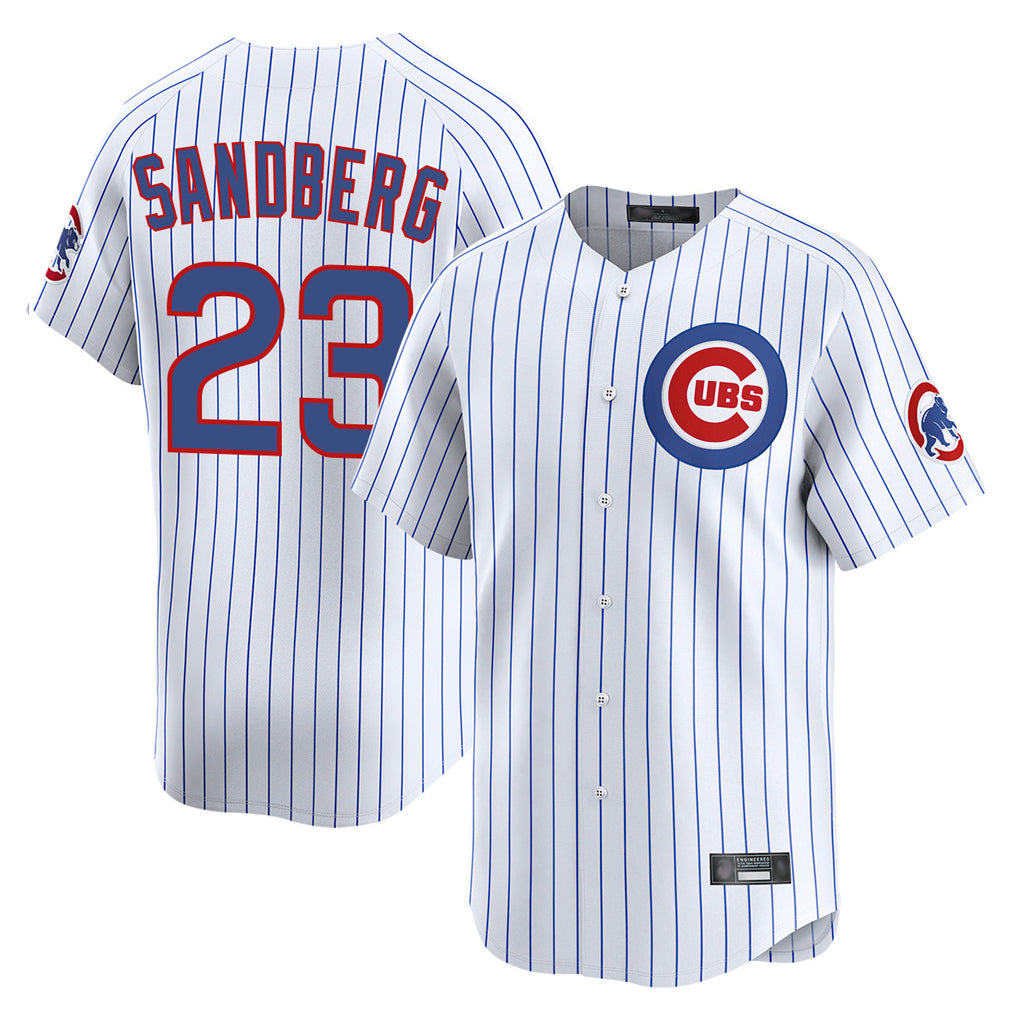 MATTH C.Cubs #23 Ryne Sandberg Player White Limited Home Game Stitched Jerseys
