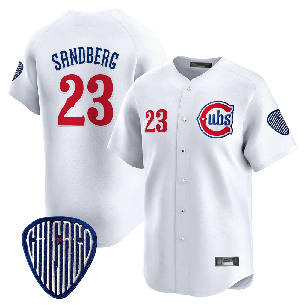 MATTH C.Cubs #23 Ryne Sandberg Player White Vapor Premier Limited Home Stitched Jerseys