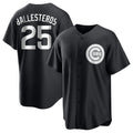 MATTH C.Cubs #25 Mois¡§|s Ballesteros Player Black Game Stitched Jerseys
