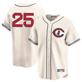 MATTH C.Cubs #25 Mois¡§|s Ballesteros Player Cream Field of Dreams Limited Home Game Stitched Jerseys