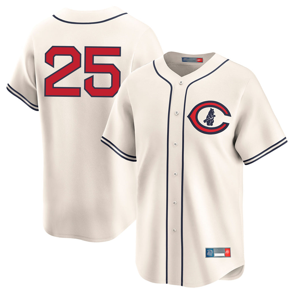 MATTH C.Cubs #25 Mois¡§|s Ballesteros Player Cream Field of Dreams Limited Home Game Stitched Jerseys