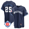 MATTH C.Cubs #25 Mois¡§|s Ballesteros Player Navy 150th Anniversary City Connect Home Game Stitched Jerseys