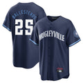 MATTH C.Cubs #25 Mois¡§|s Ballesteros Player Navy City Connect Home Game Stitched Jerseys