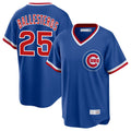 MATTH C.Cubs #25 Mois¡§|s Ballesteros Player Royal T-shirt Cooperstown Collection Limited Stitched Jerseys
