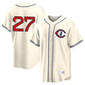 MATTH C.Cubs #27 Seiya Suzuki Player Cream Field of Dreams Home Game Stitched Jerseys