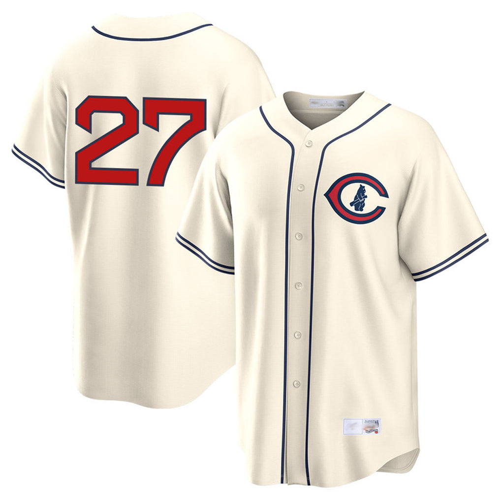MATTH C.Cubs #27 Seiya Suzuki Player Cream Field of Dreams Home Game Stitched Jerseys