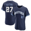 MATTH C.Cubs #27 Seiya Suzuki Player Navy City Connect Limited Elite Home Stitched Jerseys