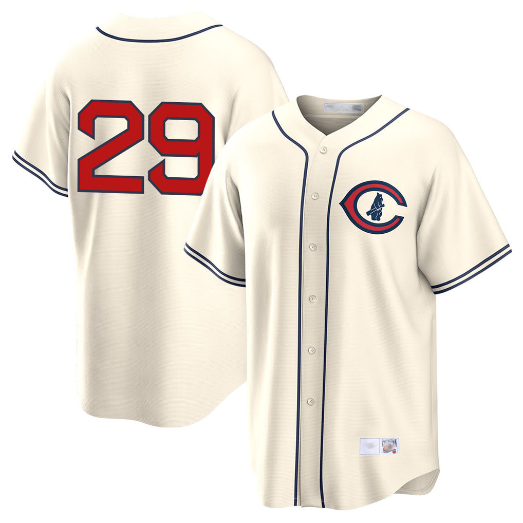 MATTH C.Cubs #29 Michael Busch Player Cream Field of Dreams Home Game Stitched Jerseys
