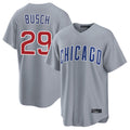 MATTH C.Cubs #29 Michael Busch Player Gray Home Game Stitched Jerseys
