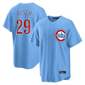 MATTH C.Cubs #29 Michael Busch Player Light Blue Home Game Stitched Jerseys
