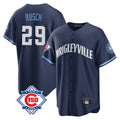 MATTH C.Cubs #29 Michael Busch Player Navy 150th Anniversary City Connect Home Game Stitched Jerseys