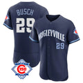 MATTH C.Cubs #29 Michael Busch Player Navy City Connect 150th Anniversary Limited Elite Home Stitched Jerseys
