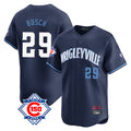 MATTH C.Cubs #29 Michael Busch Player Navy City Connect 150th Anniversary Limited Home Stitched Jerseys