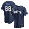 MATTH C.Cubs #29 Michael Busch Player Navy City Connect Home Game Stitched Jerseys