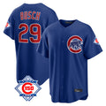 MATTH C.Cubs #29 Michael Busch Player Royal 150th Anniversary Home Game Stitched Jerseys
