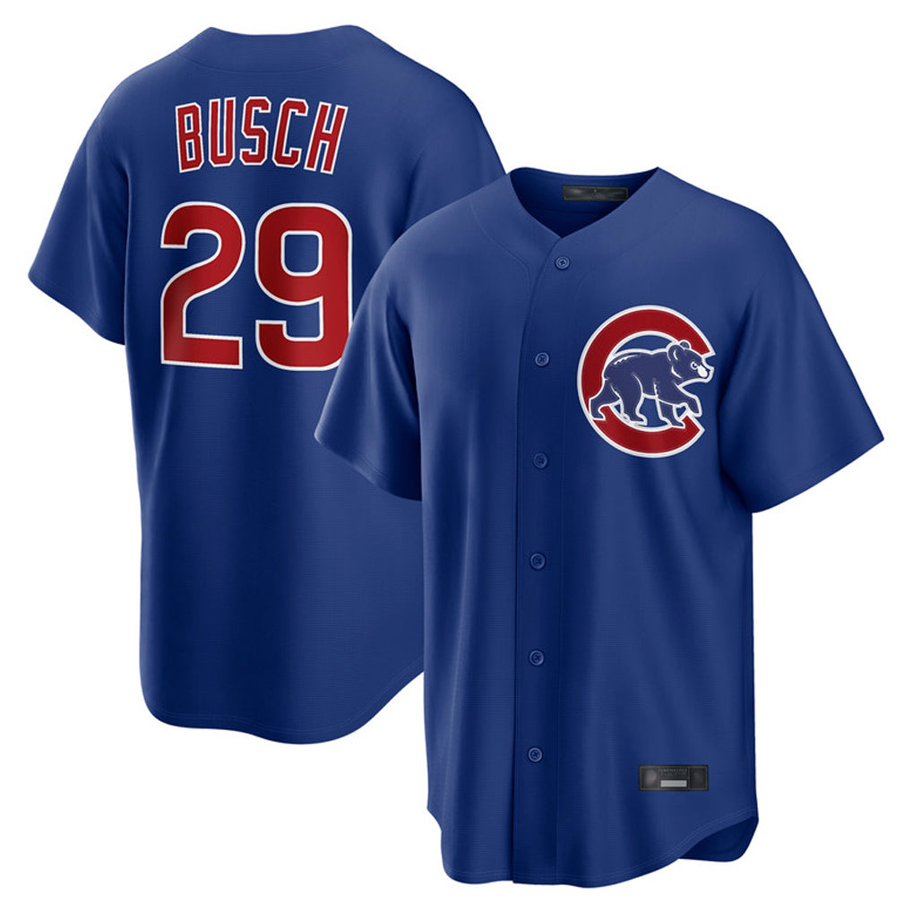 MATTH C.Cubs #29 Michael Busch Player Royal Home Game Stitched Jerseys