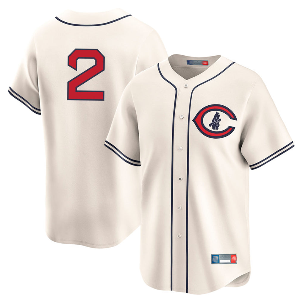 MATTH C.Cubs #2 Nico Hoerner Player Cream Field of Dreams Limited Home Game Stitched Jerseys