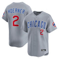 MATTH C.Cubs #2 Nico Hoerner Player Gray Road Limited Home Stitched Jerseys