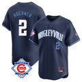 MATTH C.Cubs #2 Nico Hoerner Player Navy City Connect 150th Anniversary Limited Home Stitched Jerseys