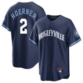 MATTH C.Cubs #2 Nico Hoerner Player Navy City Connect Home Game Stitched Jerseys