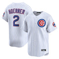 MATTH C.Cubs #2 Nico Hoerner Player White Limited Home Game Stitched Jerseys