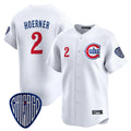 MATTH C.Cubs #2 Nico Hoerner Player White Vapor Premier Limited Home Stitched Jerseys