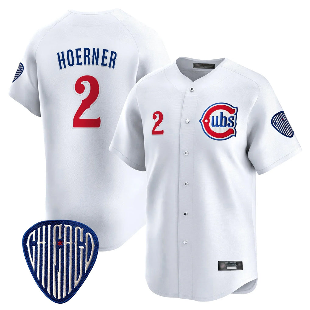 MATTH C.Cubs #2 Nico Hoerner Player White Vapor Premier Limited Home Stitched Jerseys