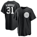 MATTH C.Cubs #31 Greg Maddux Player Black Game Stitched Jerseys