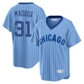 MATTH C.Cubs #31 Greg Maddux Player Blue T-shirt Cooperstown Collection Limited Stitched Jerseys