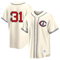MATTH C.Cubs #31 Greg Maddux Player Cream Field of Dreams Home Game Stitched Jerseys
