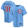 MATTH C.Cubs #31 Greg Maddux Player Light Blue Home Game Stitched Jerseys