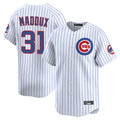MATTH C.Cubs #31 Greg Maddux Player White Limited Home Game Stitched Jerseys