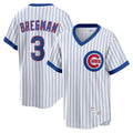 MATTH C.Cubs #3 Alex Bregman White T-shirt Cooperstown Collection Limited Stitched Jerseys