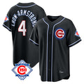 MATTH C.Cubs #4 Pete Crow-Armstrong Player Black Fashion Out 150th Anniversary Game Stitched Jerseys