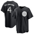 MATTH C.Cubs #4 Pete Crow-Armstrong Player Black Game Stitched Jerseys