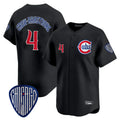 MATTH C.Cubs #4 Pete Crow-Armstrong Player Black Vapor Premier Limited Home Stitched Jerseys