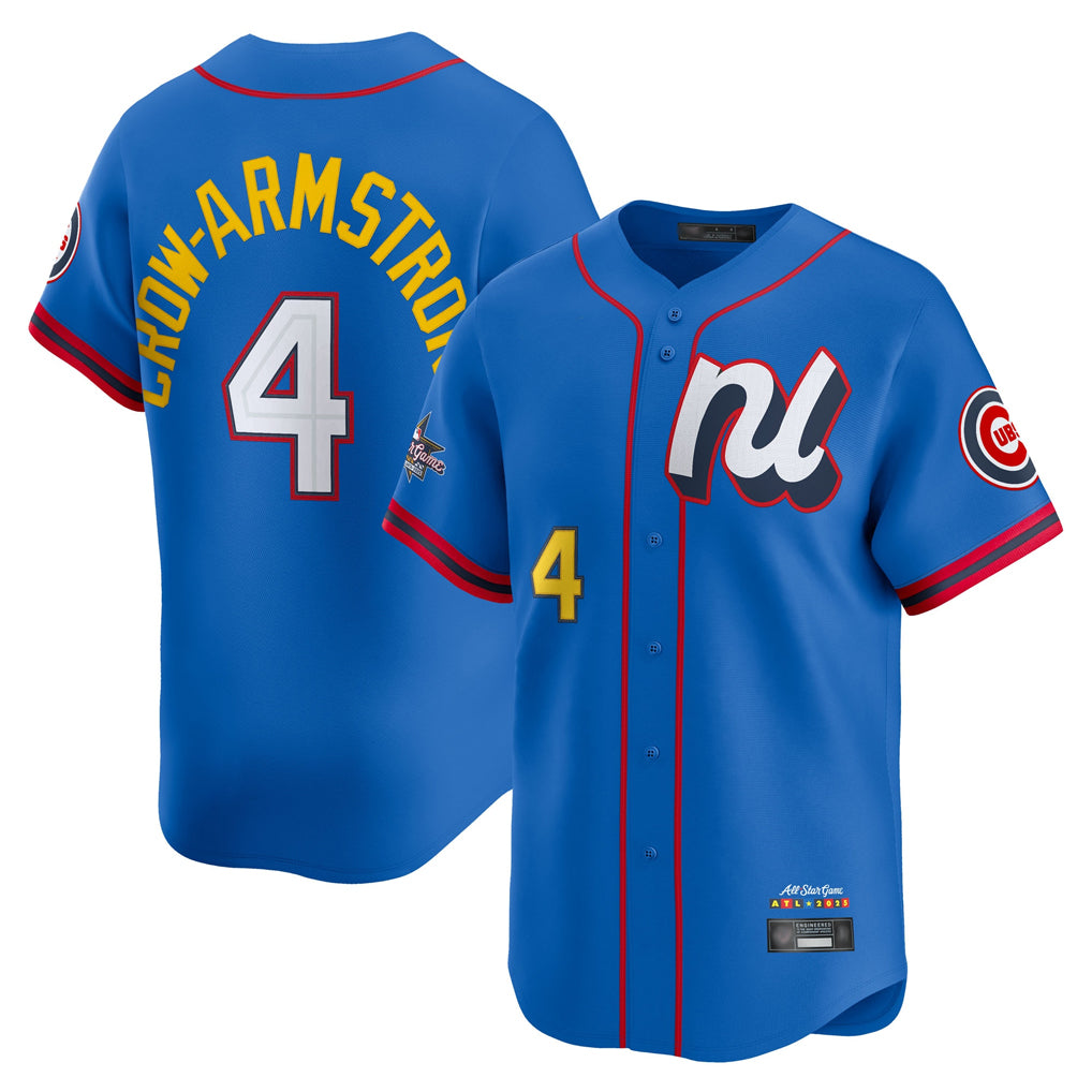 MATTH C.Cubs #4 Pete Crow-Armstrong Player Blue National League All-Star Edition Limited Stitched Jerseys
