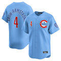MATTH C.Cubs #4 Pete Crow-Armstrong Player Light Blue Limited Home Stitched Jerseys