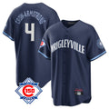 MATTH C.Cubs #4 Pete Crow-Armstrong Player Navy 150th Anniversary City Connect Home Game Stitched Jerseys