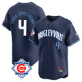 MATTH C.Cubs #4 Pete Crow-Armstrong Player Navy City Connect 150th Anniversary Limited Home Stitched Jerseys