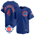 MATTH C.Cubs #4 Pete Crow-Armstrong Player Royal 150th Anniversary Limited Home Stitched Jerseys
