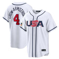 MATTH C.Cubs #4 Pete Crow-Armstrong Player White USA 2026 World Classic Home Limited Stitched Jerseys