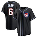 MATTH C.Cubs #6 Matt Shaw Player Black Fashion Out Game Stitched Jerseys