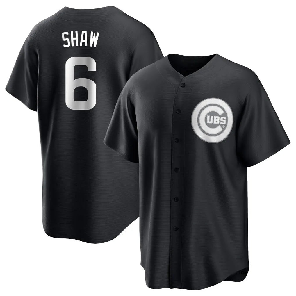 MATTH C.Cubs #6 Matt Shaw Player Black Game Stitched Jerseys