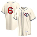 MATTH C.Cubs #6 Matt Shaw Player Cream Field of Dreams Home Game Stitched Jerseys