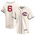 MATTH C.Cubs #6 Matt Shaw Player Cream Field of Dreams Limited Home Game Stitched Jerseys